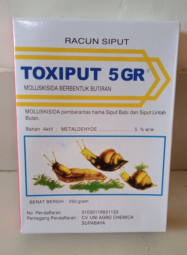 Toxiput 5 Gr, Racun Siput Bekicot, 250 Gram