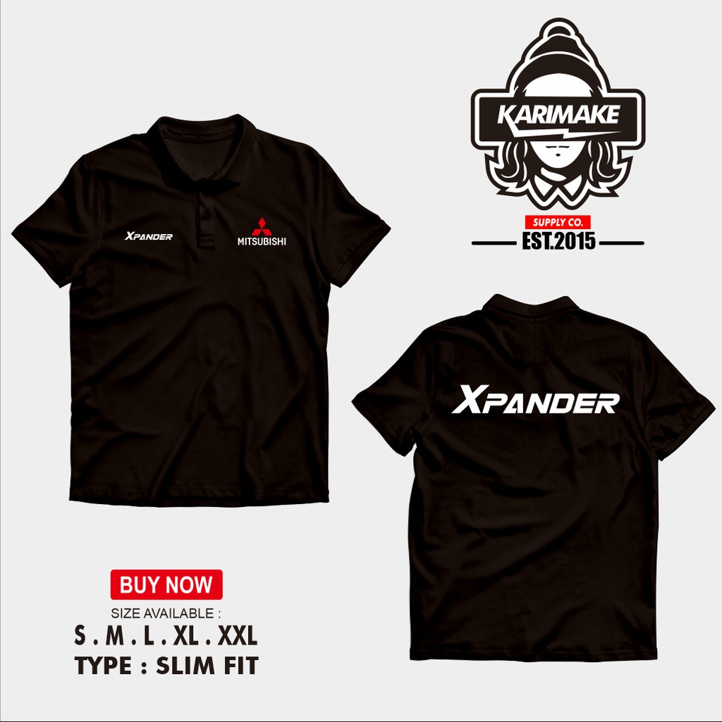Polo Shirt Kaos Polo Mitsubishi Xpander Logo DB Kaos Otomotif - JURAGANPOLOSHIRT