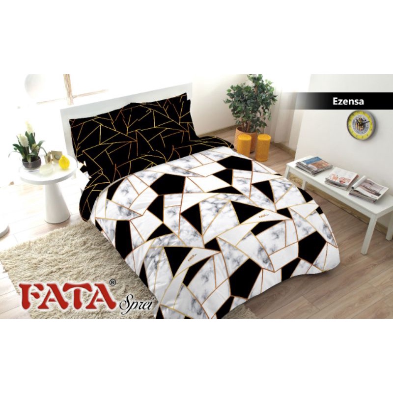 FATA - Bed Cover Set / Bed Cover Motif Essenza Ukuran King 180x200 / Queen 160x200
