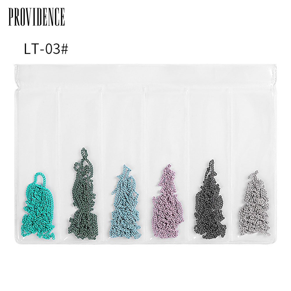 Providence Punk Style Mixed Size Nail Chains 3D Alloy Art Decorations DIY Manicure Supplies