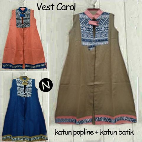 SPESIAL ATASAN PAKAIAN WANITA MUSLIM GAUN SETELAN 51470 vest carol/cardigan muslim/cardigan batik/ve