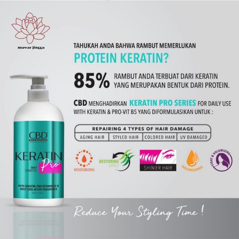 CBD profesional keratine pro daily shampo / conditioner 1000 ml