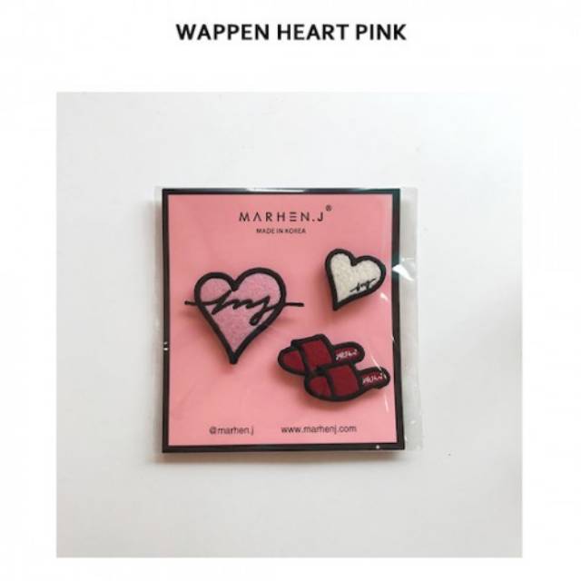 [READY] MARHEN.J WAPPEN HEART COLLECTION - PINK / 100 % ORIGINAL