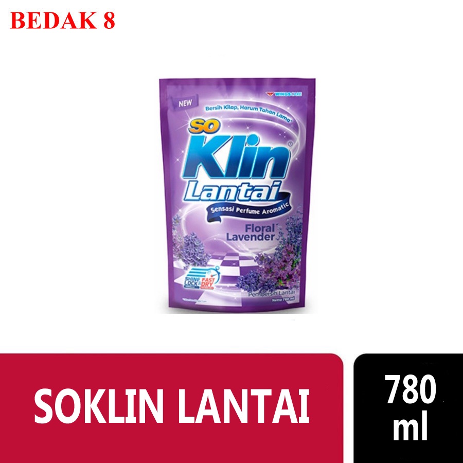 Soklin Pembersih Lantai/ So Klin Pembersih Lantai  780 ml