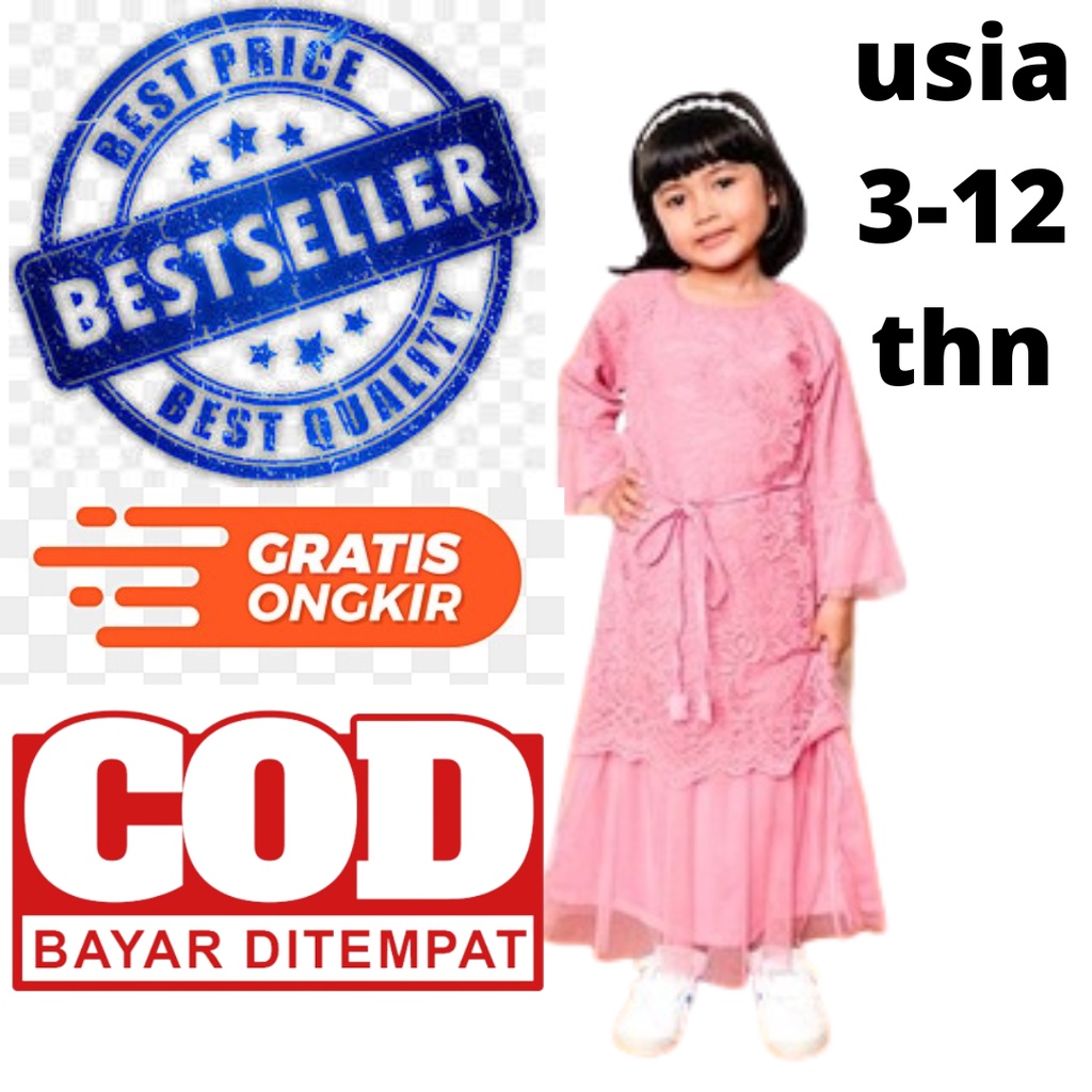 [SML XL] Humaira kids - Jual dress kondangan anak (3-12thn)