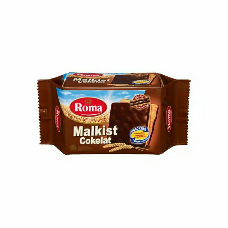 

roma malkist chocolate tiramisu cream keju manis cracker 135 gram 2 karton