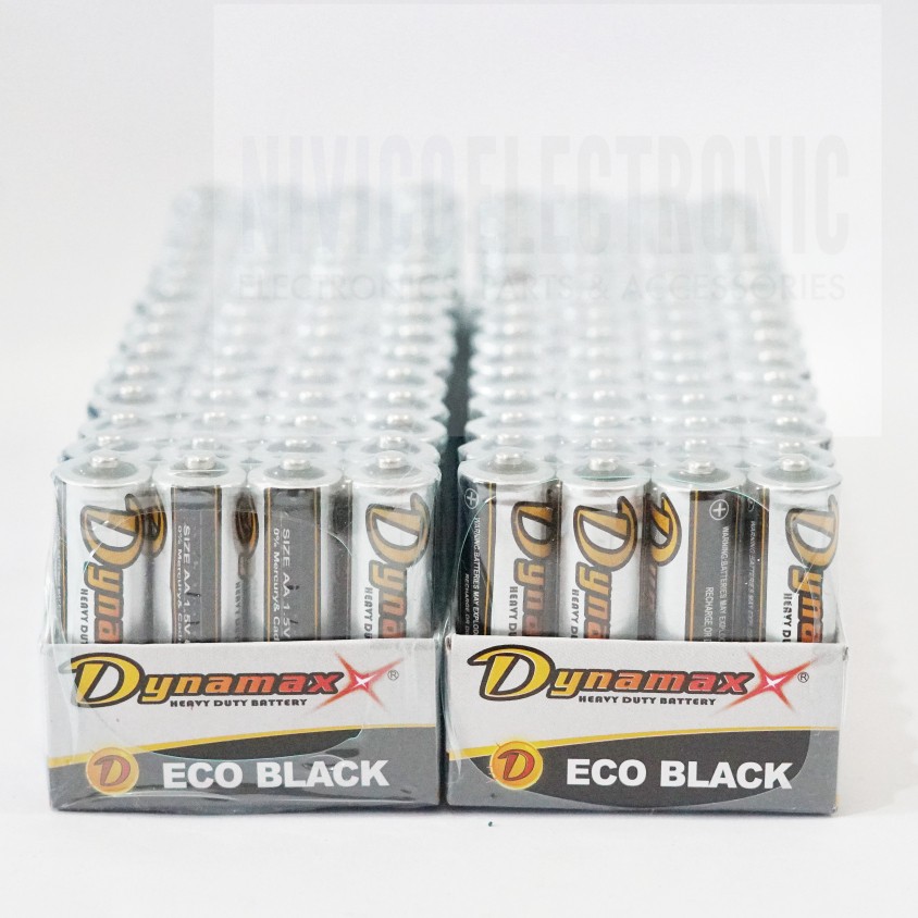 Baterai Baterry Batre AA A2 Dynamax Abu Eco Black 1.5V Per Pack