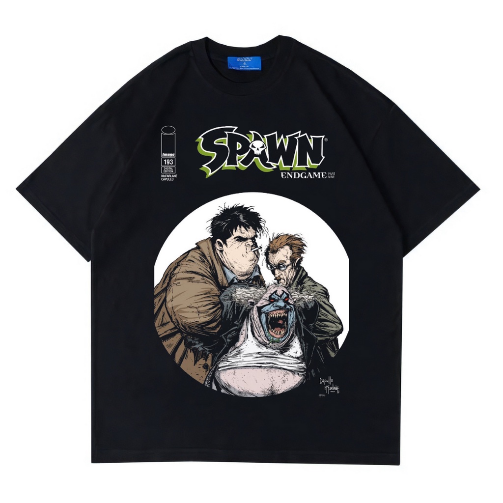 Psycho Crucify "Spawn Endgame" Oversized T-Shirt | Kaos Spawn | Kaos Oversize | Vintage | Atasan