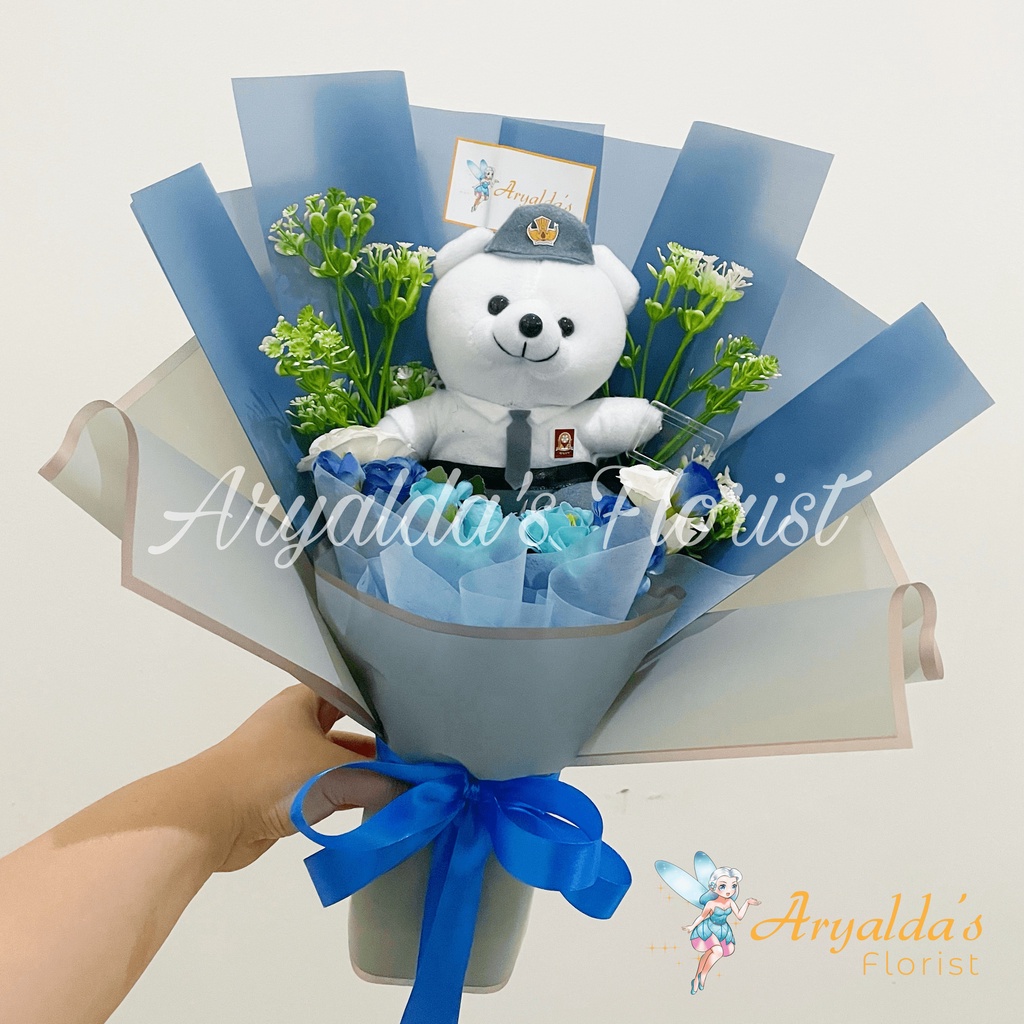 [READY STOCK] PREMIUM Mini Bouquet | Buket Kelulusan, Anniversary, Graduation, Sidang | Boneka Wisud