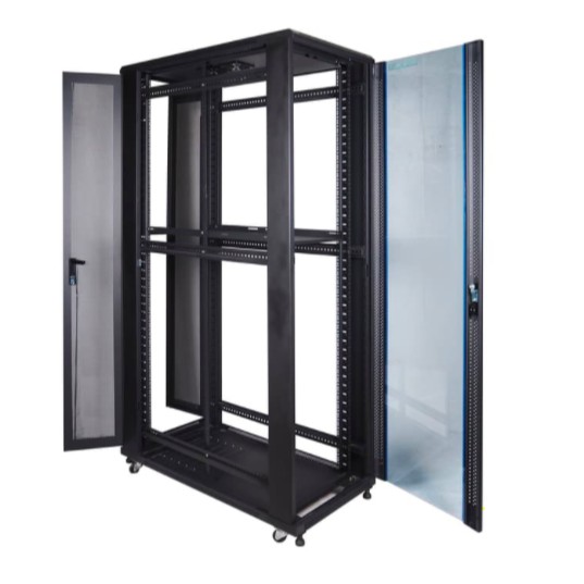 IR11545G - 45U Close Rack Depth 1150mm Glass Door 19&quot; - INDORACK