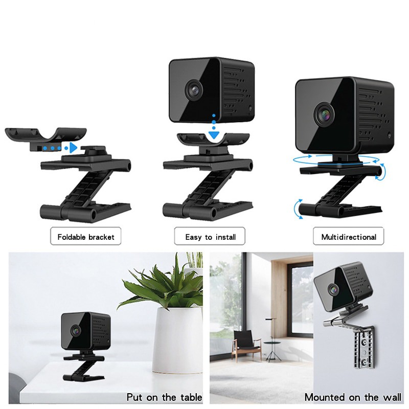 KAMERA MINI TERSEMBUNYI PENGINTAI KECIL CAMERA CCTV WIFI OUTDOOR SPY CAM TANPA KABEL FULL HD JS70