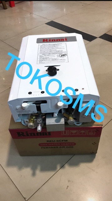 water heater gas rinnai REU-5CFM dan REU5CFM pengganti seri REU-5CFC pemanas reu 5 cfm