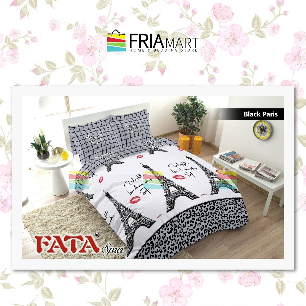 FATA Selimut Bulu 200x200 JUMBO Motif Dewasa Minimalis Murah bagian ke-2 FRIAmart-BLACK PARIS
