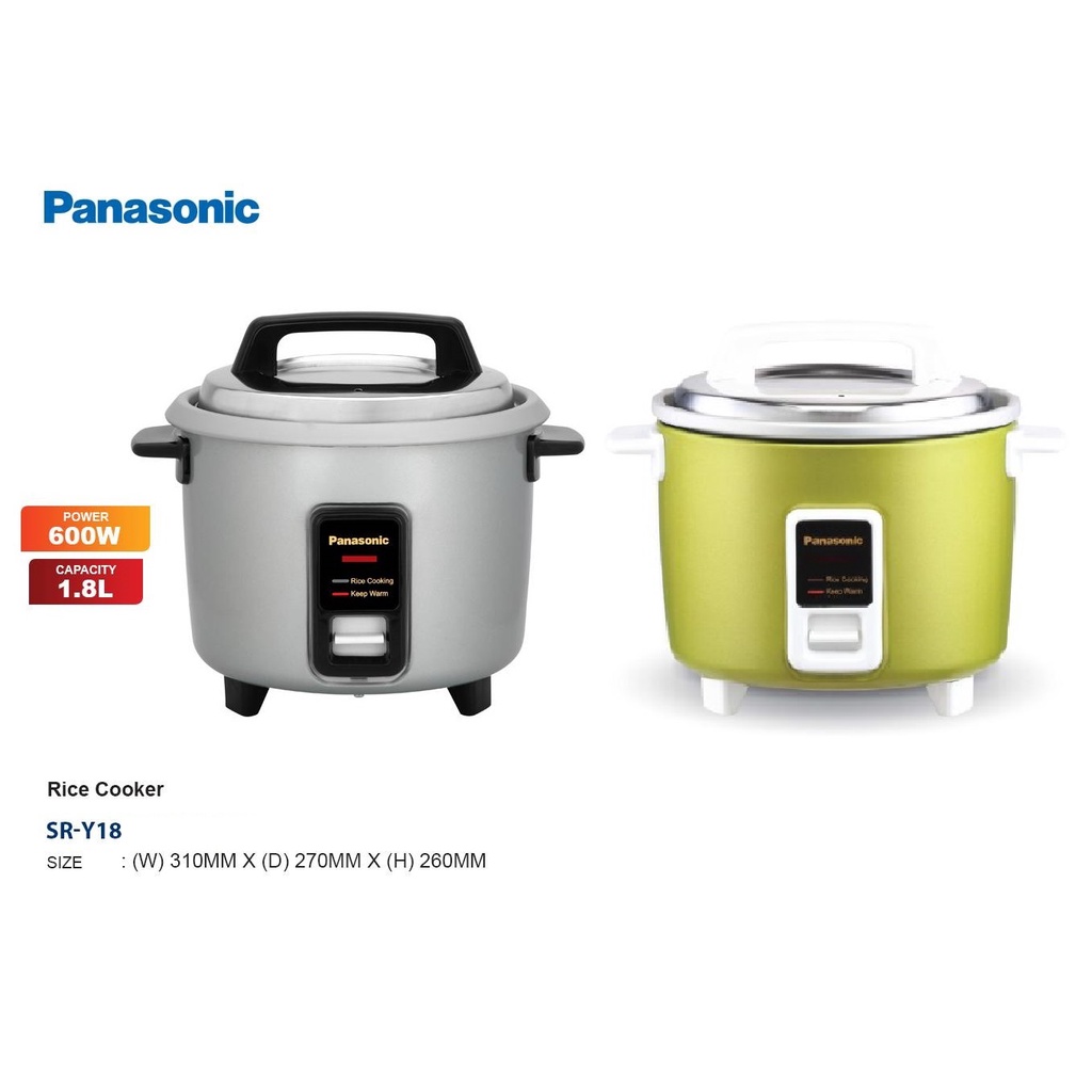 Jual PANASONIC SRY 18 AUTOMATIC RICE COOKER ORIGINAL Shopee Indonesia