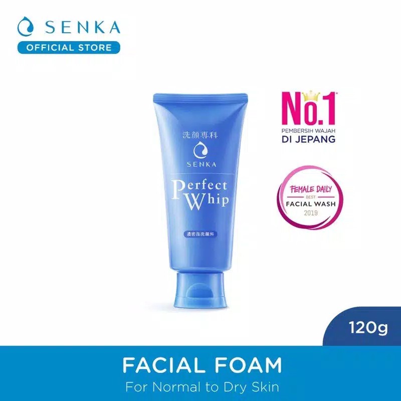 (cyber) cod terbaru SENKA - ORIGINAL Perfect Whip Facial Foam From Japan 120g