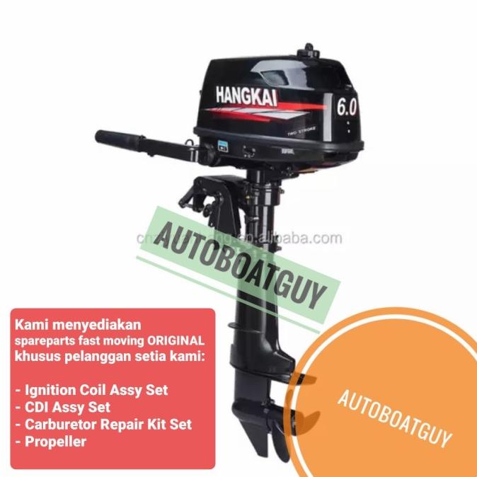 Mesin Tempel Outboard Perahu Hangkai 6 PK HP Kompatibel Yamaha Parsun