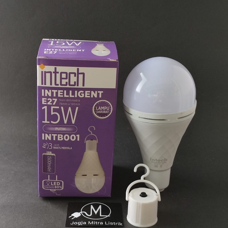 LAMPU LED EMERGENCY / LAMPU DARURAT INTECH 15 WATT INTB001
