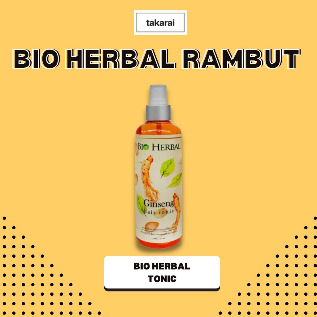 [COD] Tonic Mengobati Rambut Rontok Menumbuhkan dalam 2 Minggu  Dengan Gingseng Asli  | Bio Herbal B