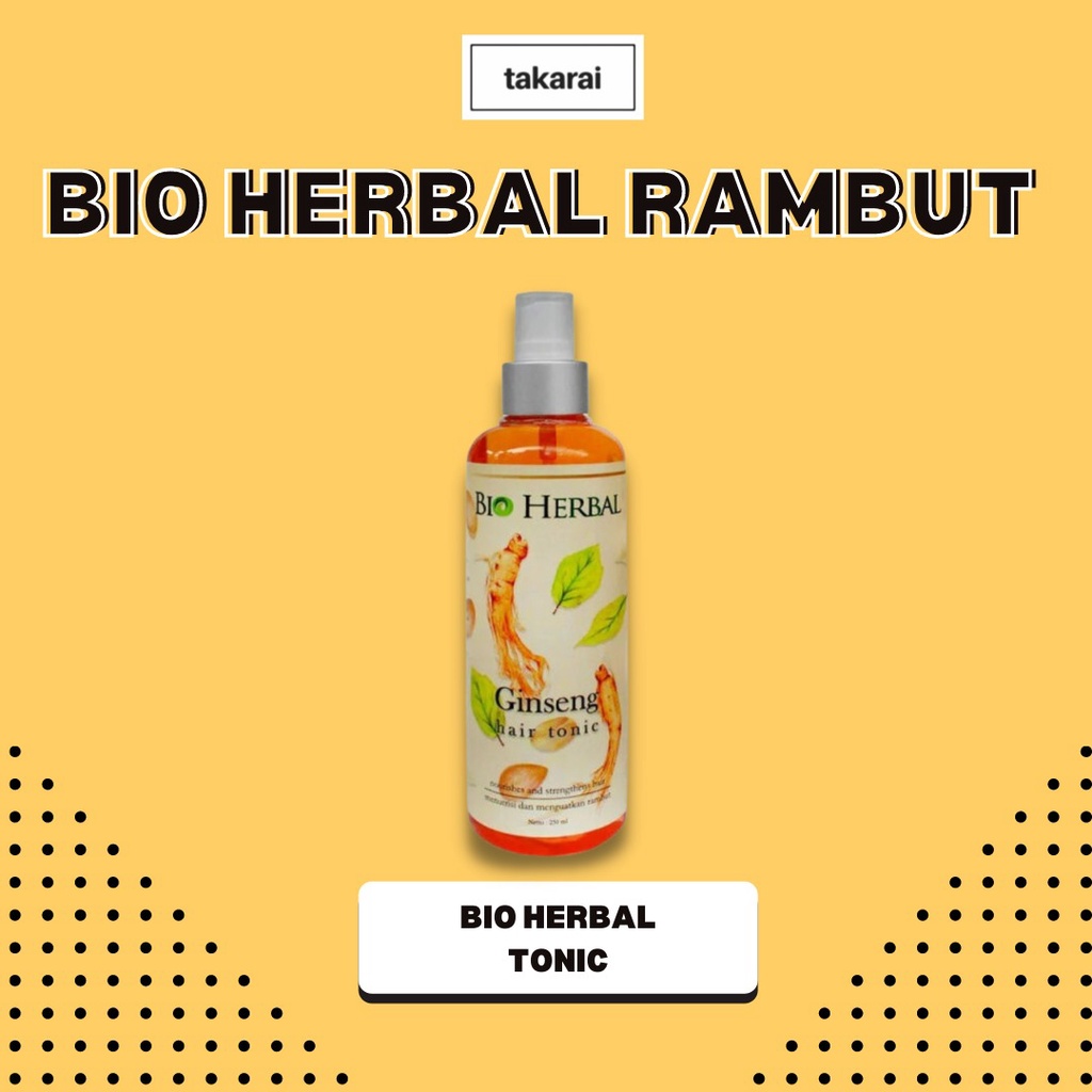 Takarai Tonic Penguat Rambut dengan Ginseng Asli BPOM Ampuh dalam 7 Hari