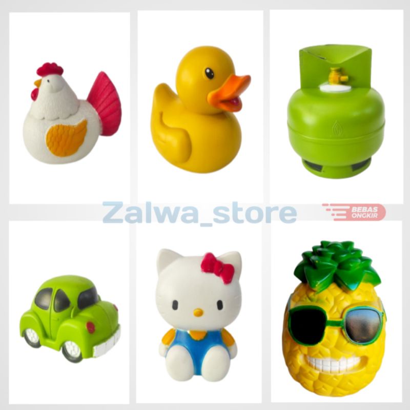 Celengan Plastik PJJ Karakter Asthetic Binatang,Mobil,Kartun,Tabung Lpg,Buah,Hellokity,Minion,Ayam,u