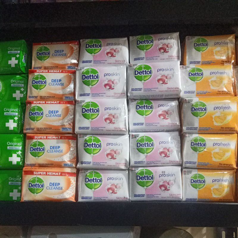 Dettol Sabun batang 105g/100g isi 5 pcs