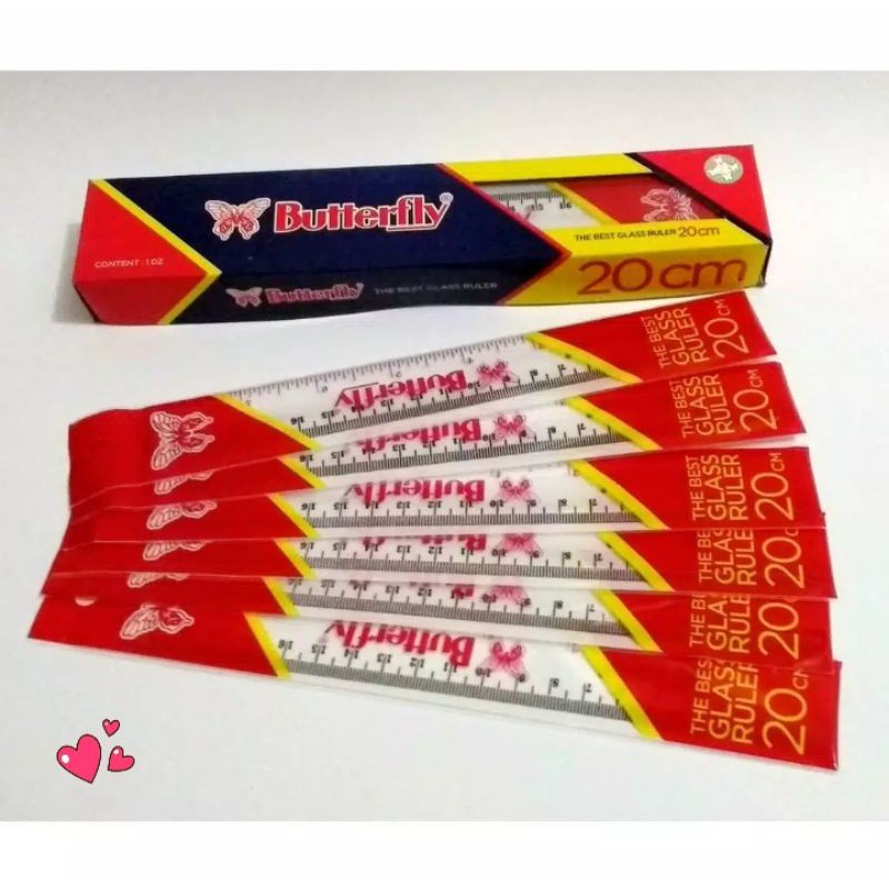 

Penggaris 20 cm Butterfly