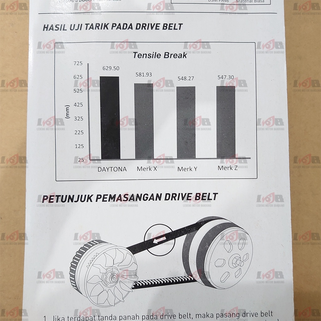 Daytona Vanbelt Roller Set Beat Vario 110 ESP POP Paket Vbelt 4458 Racing Original Jepang