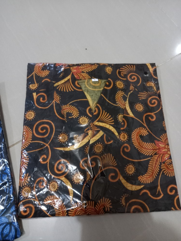 Bswart Batik Hrb026 Kenongo Hem Pendek Padi Pekalongan M L Xl Batik Pria Murah Modern Grosir