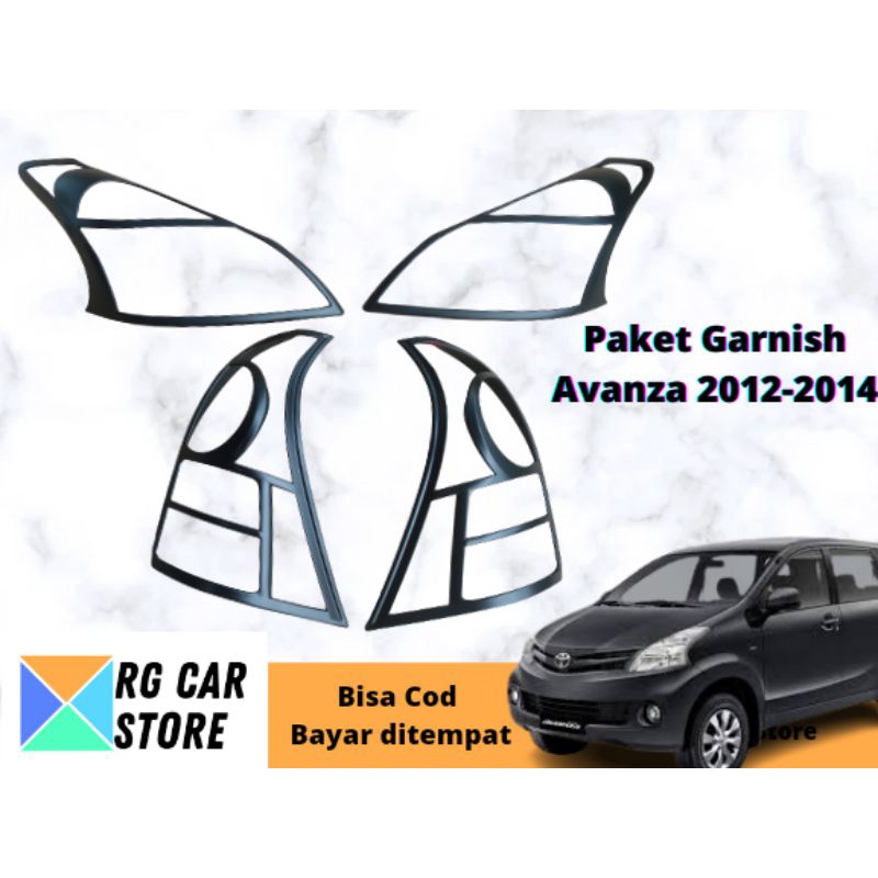 GARNISH AVANZA 2012-2014 DEPAN BELAKANG-GARNISH LAMPU AVANZA 2012-2014 DEPAN BELAKANG