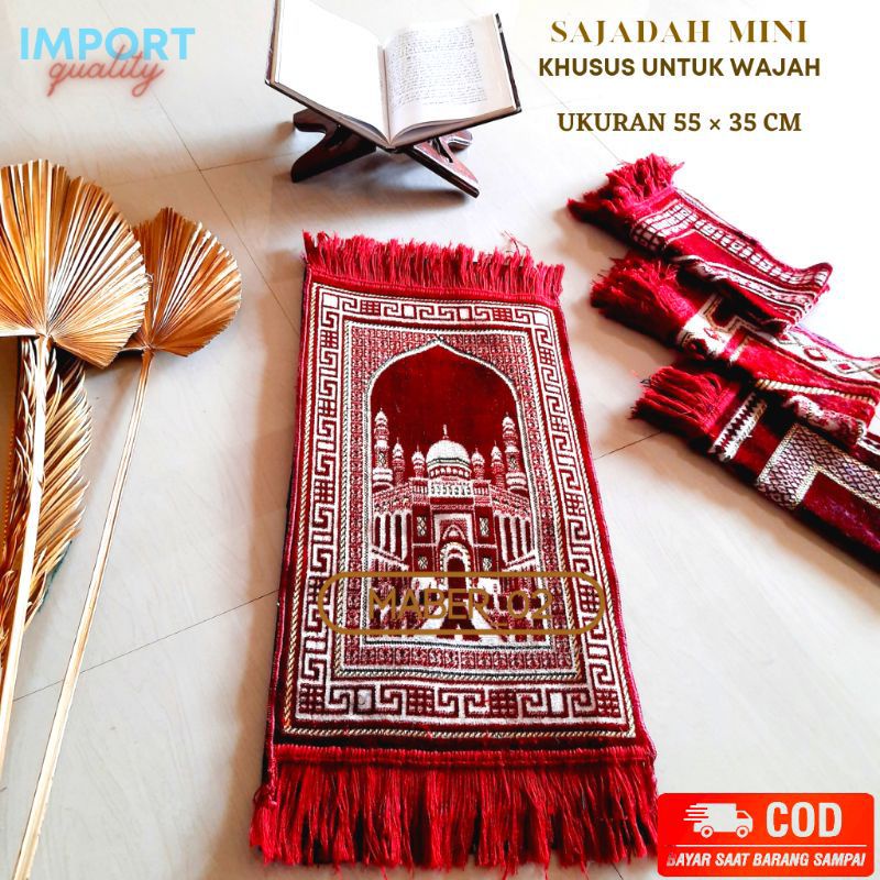 SEJADAH MUKA / SEJADAH KECIL / SEJADAH TURKI / SEJADAH TURKEY / SEJADAH TEBAL / SEJADAH BLUDRU / SEJADAH TRAVELING / SEJADAH SIMPLE / SEJADAH OLEH OLEH HAJI / SEJADAH PREMIUM