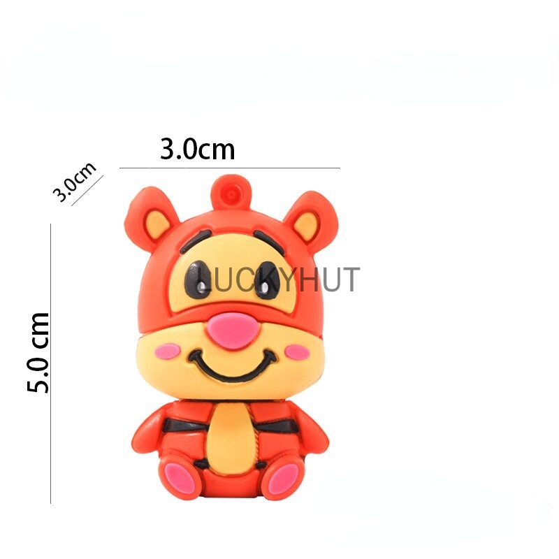 Pendrive 128GB Kartun Gajah Babi Tigger 1GB 8GB 16GB 32GB 64GB USB 1TB 2TB