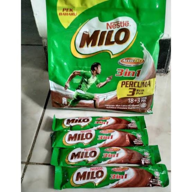 

Milo sachet 3 in 1 Malaysia