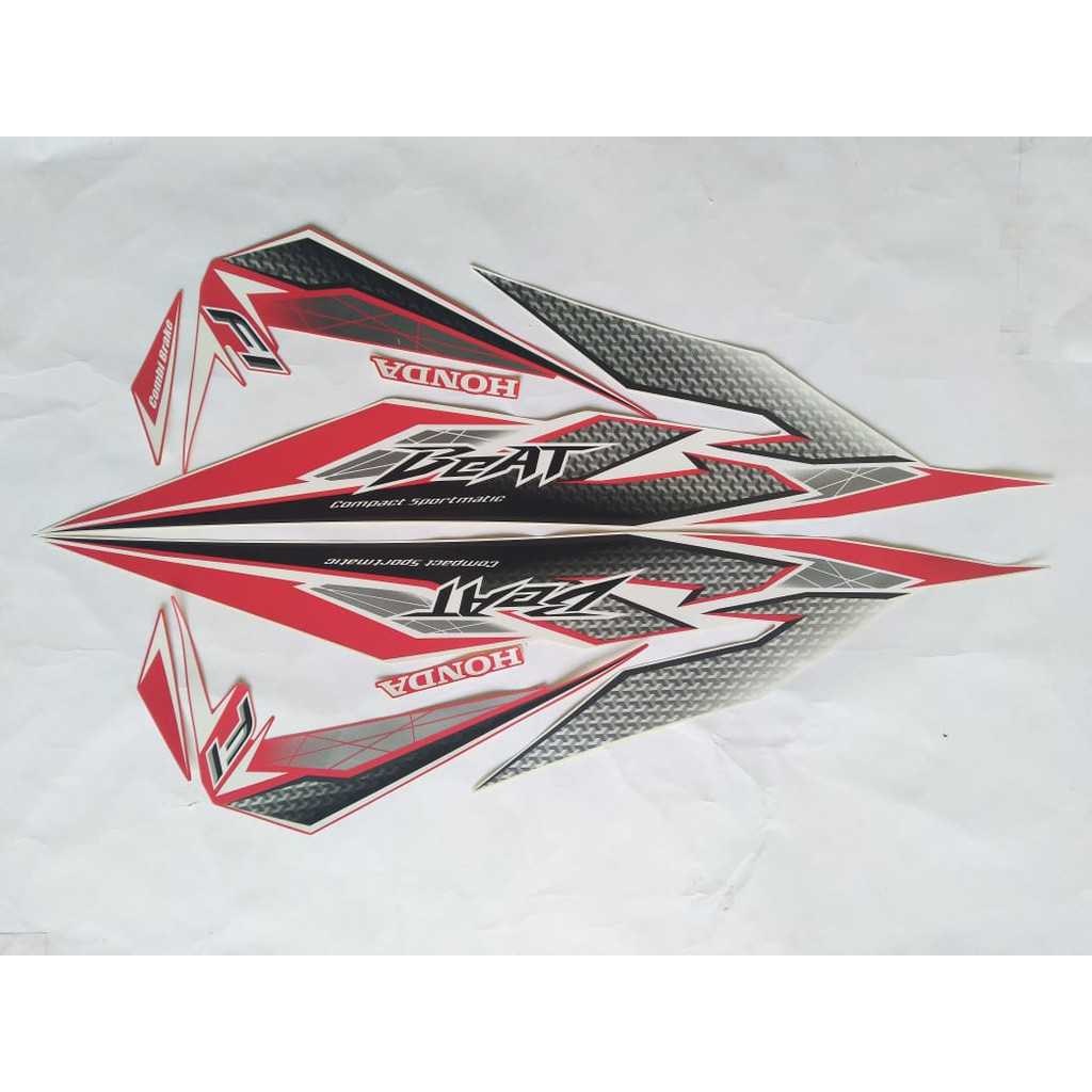 stiker striping beat thailand 2017 merah