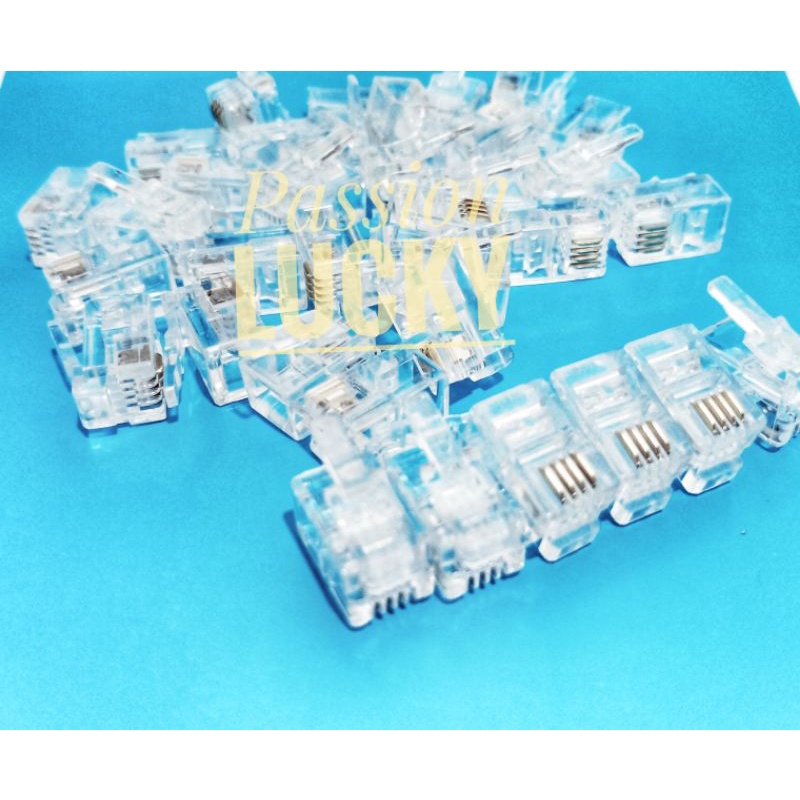 KONEKTOR RJ11 JACK TELEPHONE 4PIN 2PIN/CONECTOR RJ11