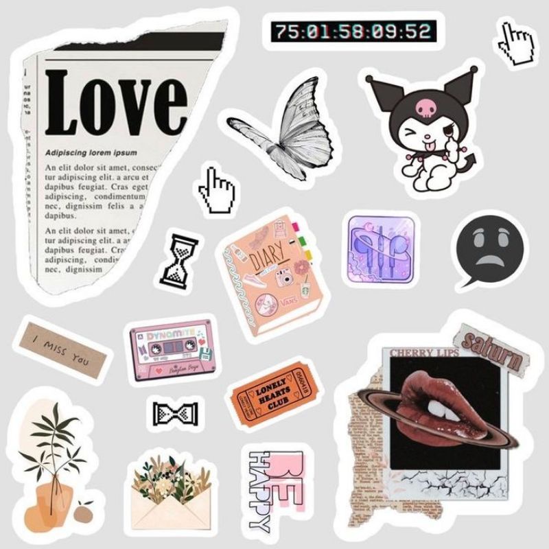 

(10x10cm)sticker stiker vintage estetik jurnalis jurnal scrapbook pt 3 (BACA DESKRIPSI !!!)