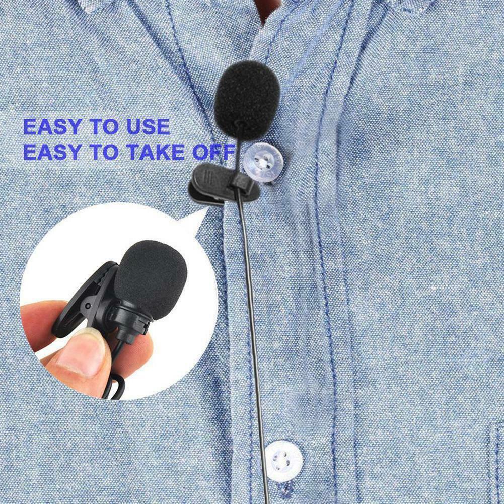 Universal 3.5mm Jack Plug Flexible Mini Notebook Computer PC Laptop Smart Phone Wired Audio External Microphone With Clip