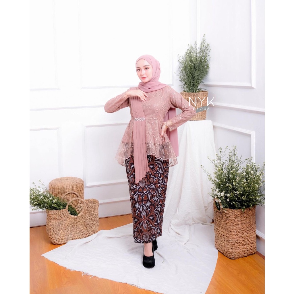 Setelan Wanita Seragam Lamaran - Kebaya Kondangan Lebaran Tunangan - Kebaya Terlaris PAULA
