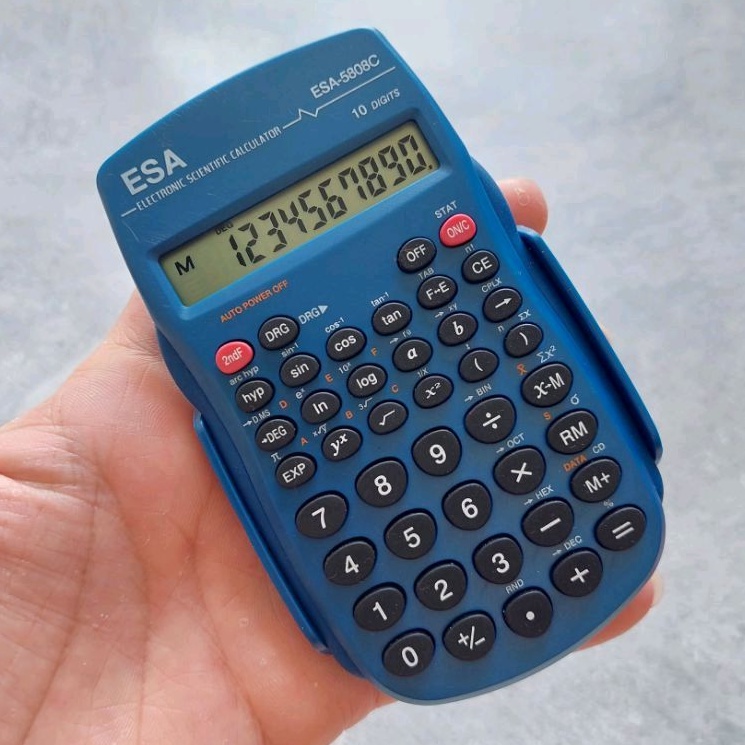 

Kalkulator Scientific Kuliah Calculator Sekolah ilmiah Original Esa 5808C Free batt