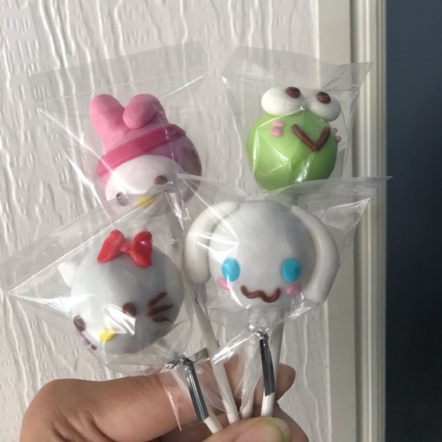 

Cakepop Hello kitty, Melody, kero keropi sanrio