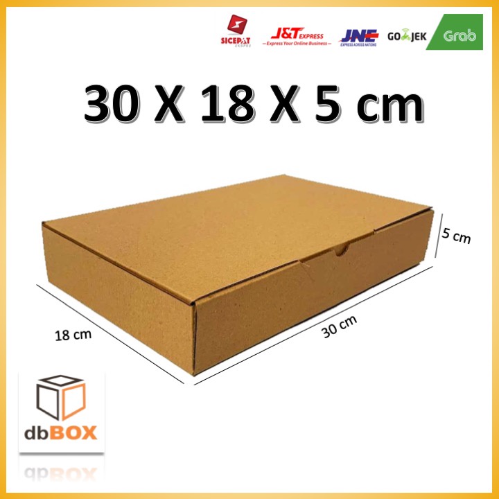 

Kardus 30x18x5 cm | Box Die Cut & Easy Usage |Box Aksesoris / Baju