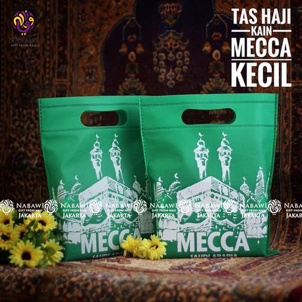 Leeopard Tas Souvenir Mecca Kecil Bahan Kain Spunbond Goodie Bag Jakarta