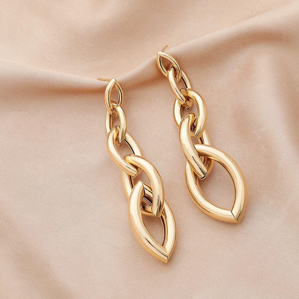 R-flower Jumbai Rantai Anting Fashion Menjuntai Anting Wanita Gadis Perhiasan Drop Earrings