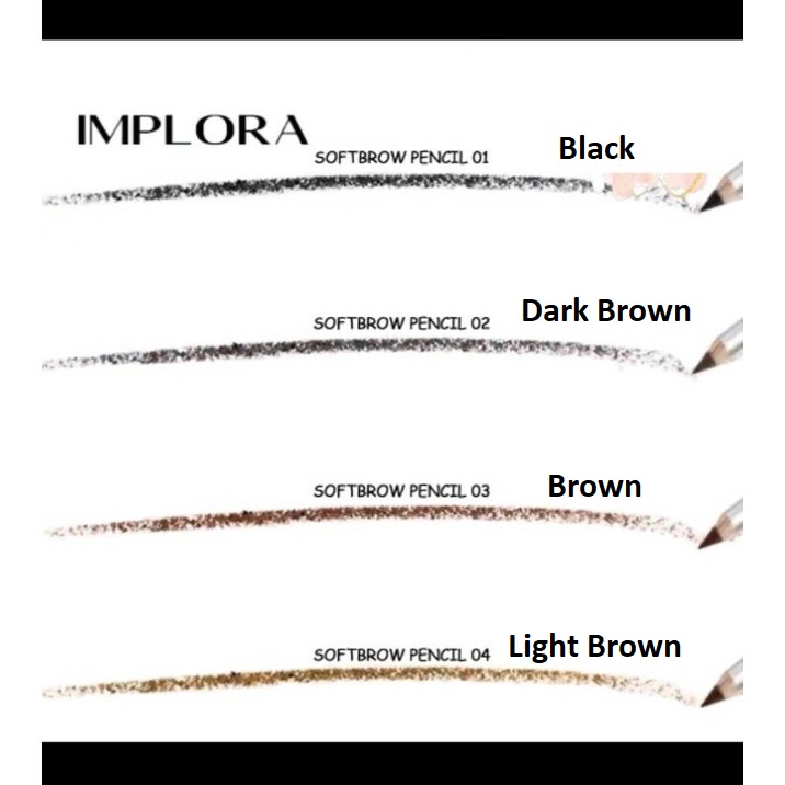 Implora (✔️BPOM) Pensil Alis 2.5 gram ( soft eyebrow pencil ) (KIM)