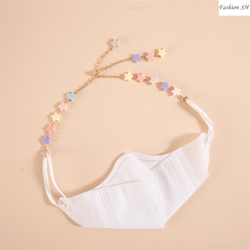 Masker Tali Lanyard Pendek Adjustable Warna Macaron M60124