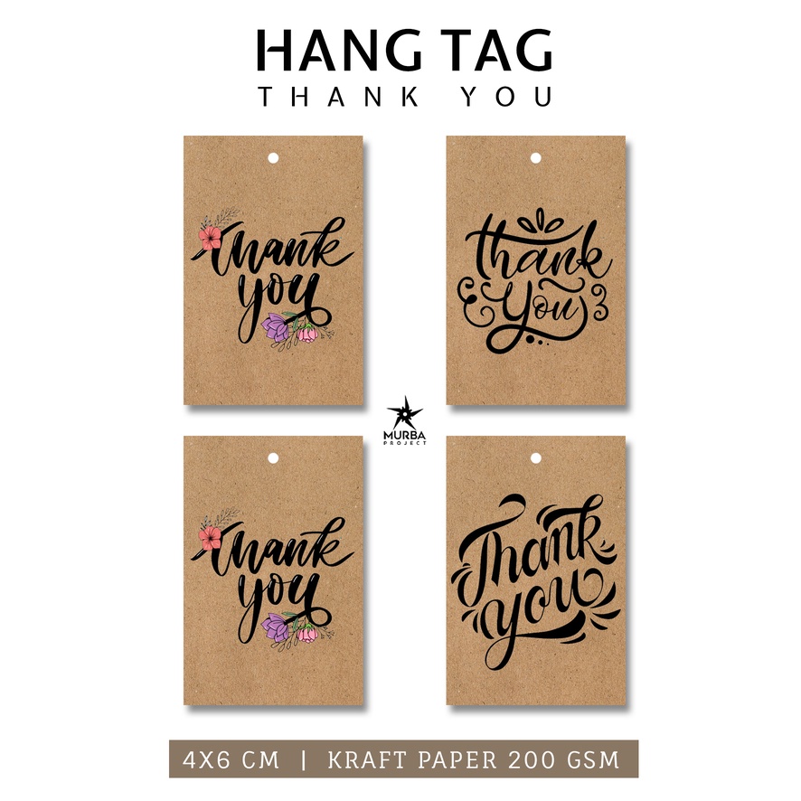 

HANG TAG THANK YOU | LABEL TERIMA KASIH MURAH