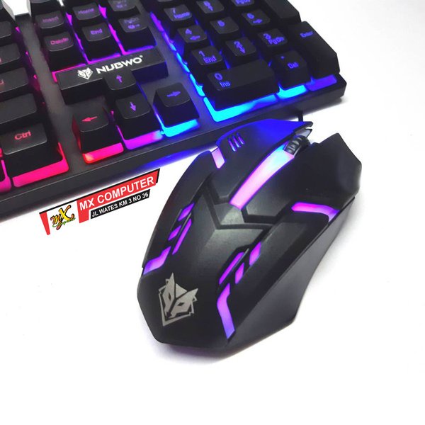 Keyboard Mouse Gaming Nubwo Savitar NKM-623 RGB NAMPOL BEST GAN