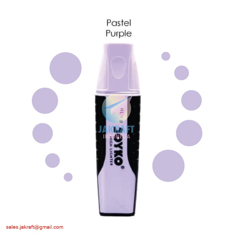 

(1 Pcs) Highlighter Marker Penanda JOYKO HL-9 Warna Ungu Purple Pastel