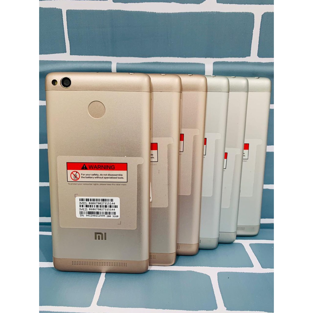 Xiaomi Redmi 3s Ram 2/16GB dan 3/32GB Second Original Mulus