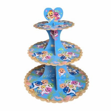 Cake Tier / Standing Cake / Tempat Kue Cup Cake Stand Aneka Karakter