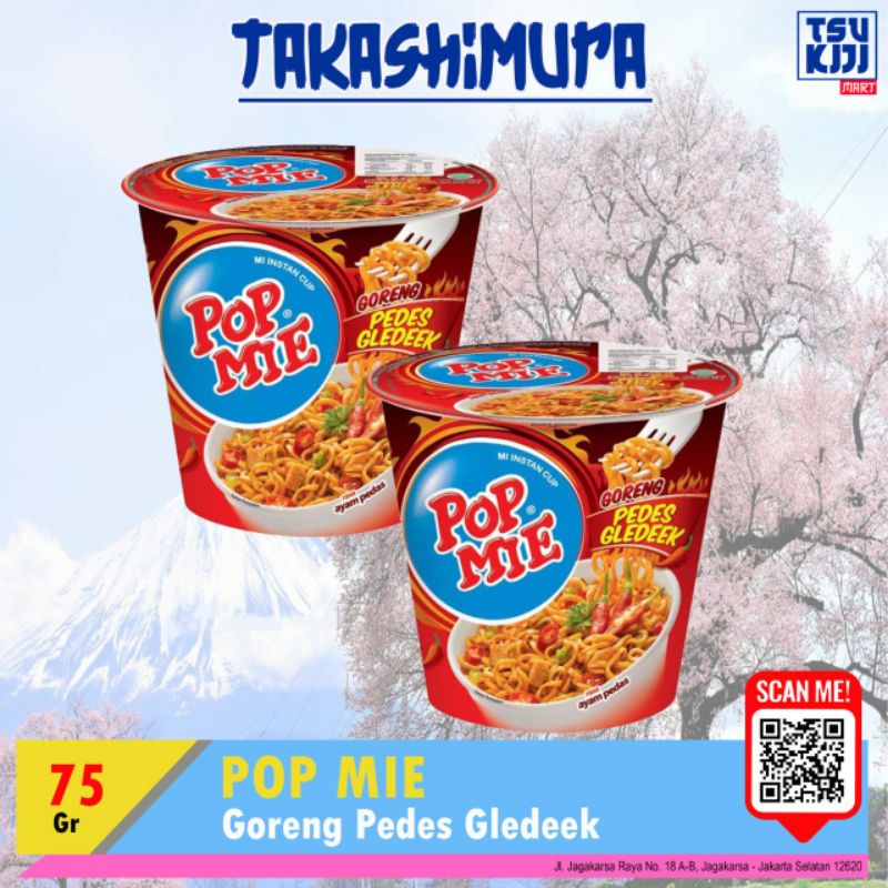 

pop mie goreng pedas gledek cup